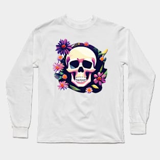 Flower skull #2 Long Sleeve T-Shirt